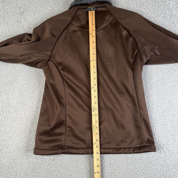 Columbia Interchange Jacket Women Medium Brown Faux Fur Collar Full Zip Gorpcore - Picture 11 of 14